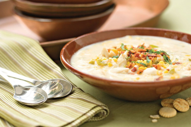 Chowder de blat de moro i cranc