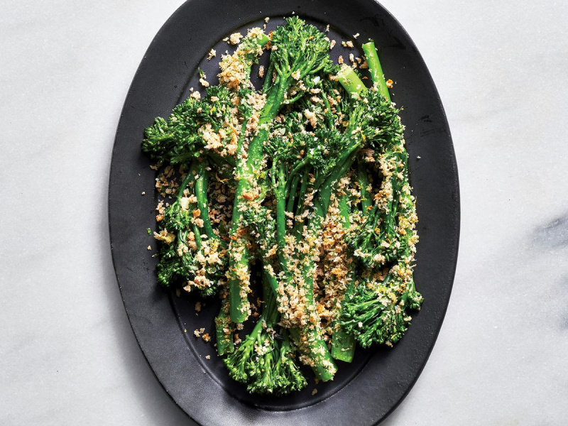 Panko-Crusted Broccolini