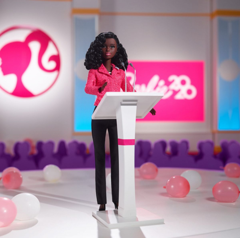 Barbie noire au podium
