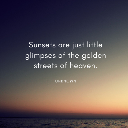 Залезите са само малки погледи на златните небесни улици.